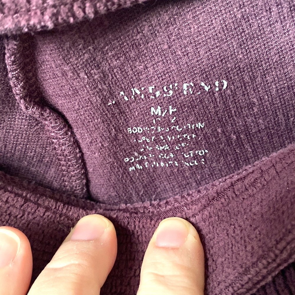 LANDS’ END Burgundy Corduroy Leggings, Size MP. - Picture 11 of 13